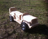 Samochód z drewna
